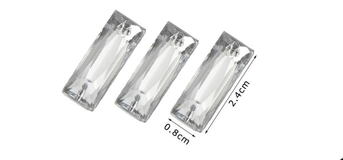 Acrylic Sew-on Rhinestones for Handmade Bags – Decorative Crystals in Various Shapes and Sizes