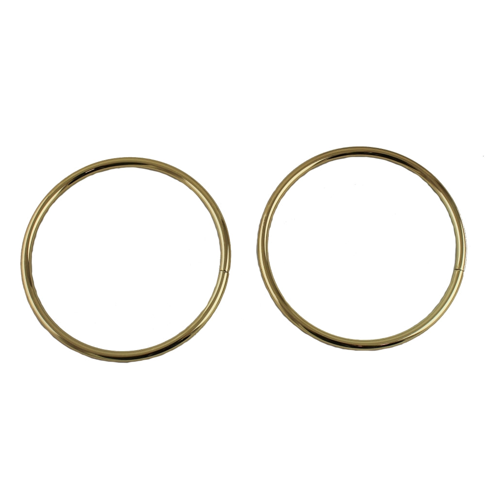 Round metal circle bag handle 12.5 GOLD