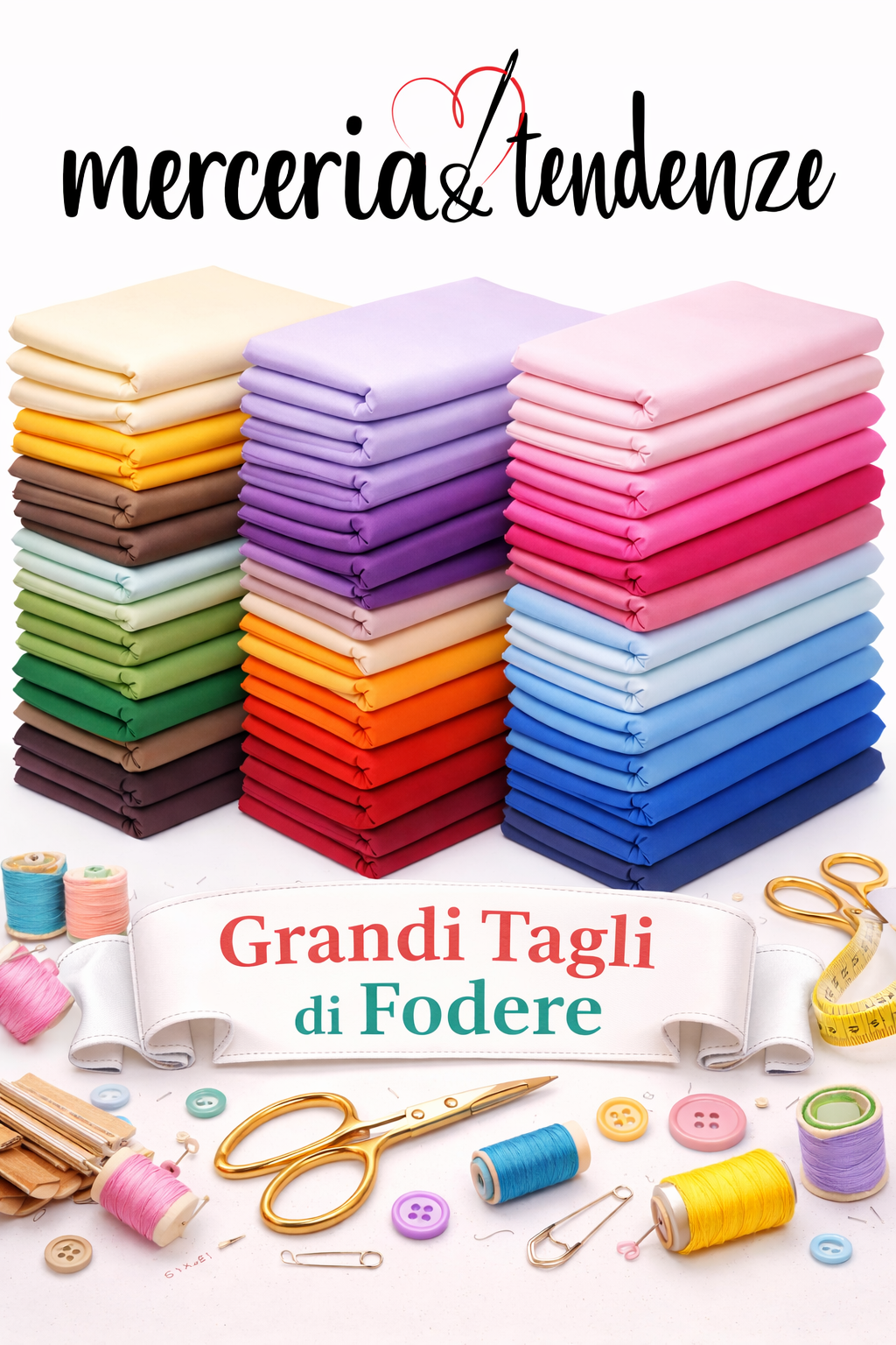 Mix of 50*140 linings with 5 colors