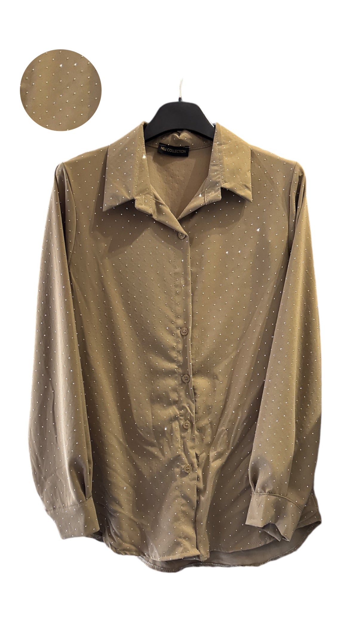 Shirt with studs