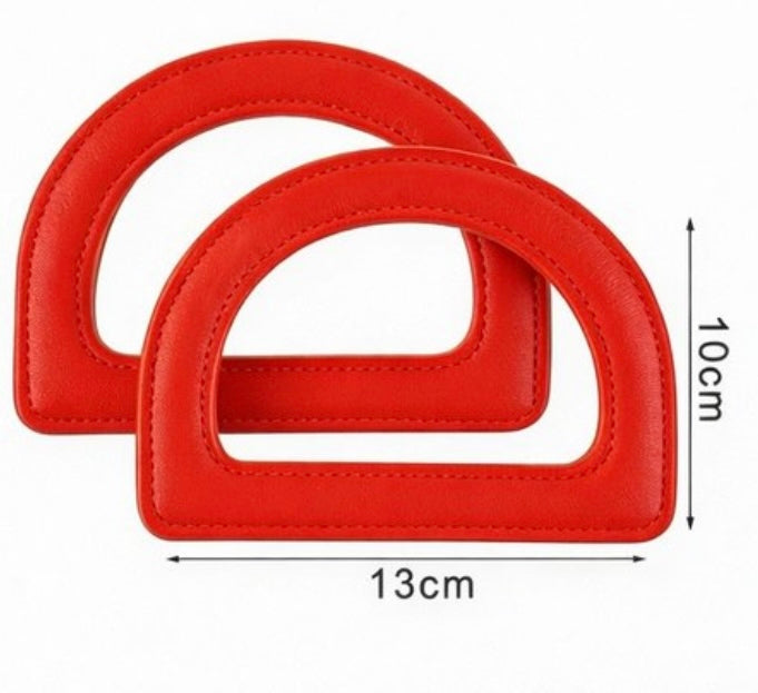 D-shaped Handles for Faux Leather Bags