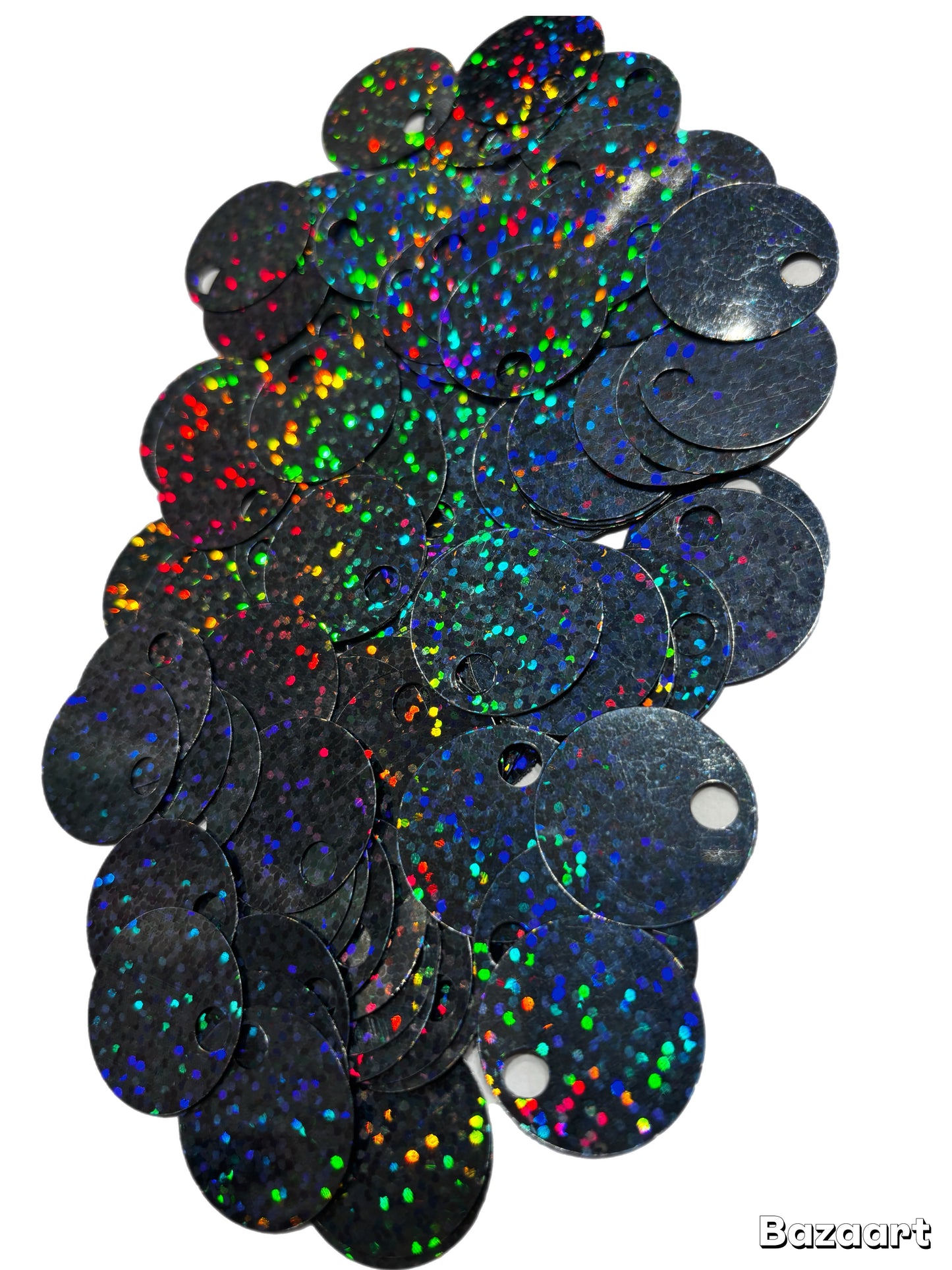 Paillettes Glitterate per Borse e Creazioni - Misura ⌀ 2,5 - pacco da 20g con circa 100 pz