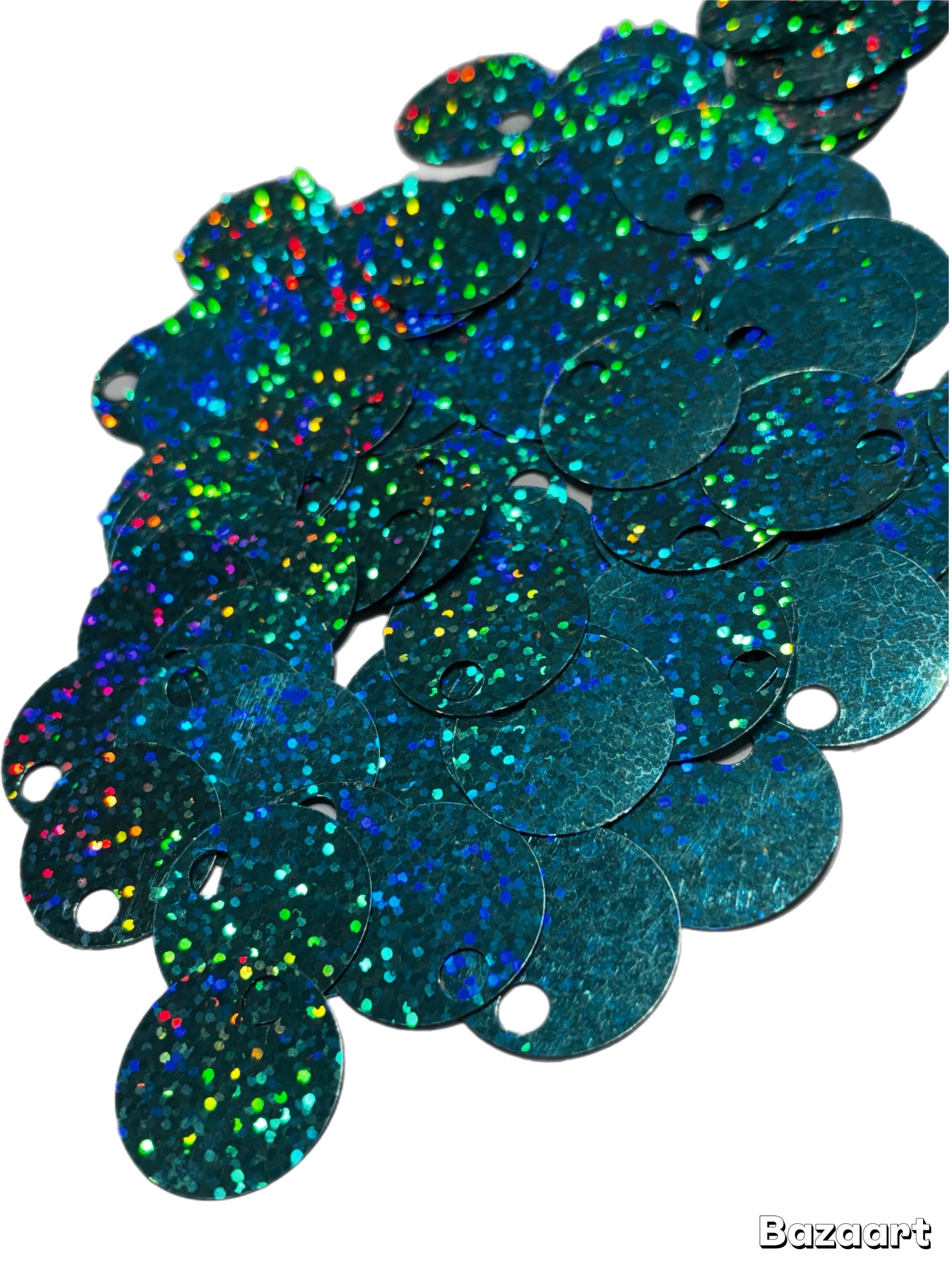 Paillettes Glitterate per Borse e Creazioni - Misura ⌀ 2,5 - pacco da 20g con circa 100 pz