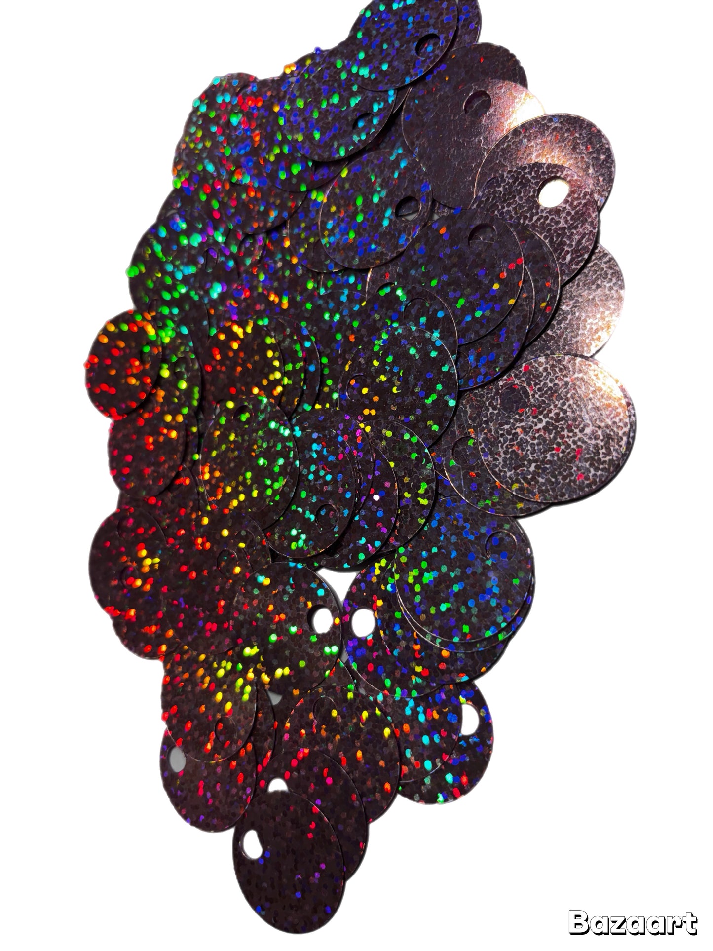 Paillettes Glitterate per Borse e Creazioni - Misura ⌀ 2,5 - pacco da 20g con circa 100 pz