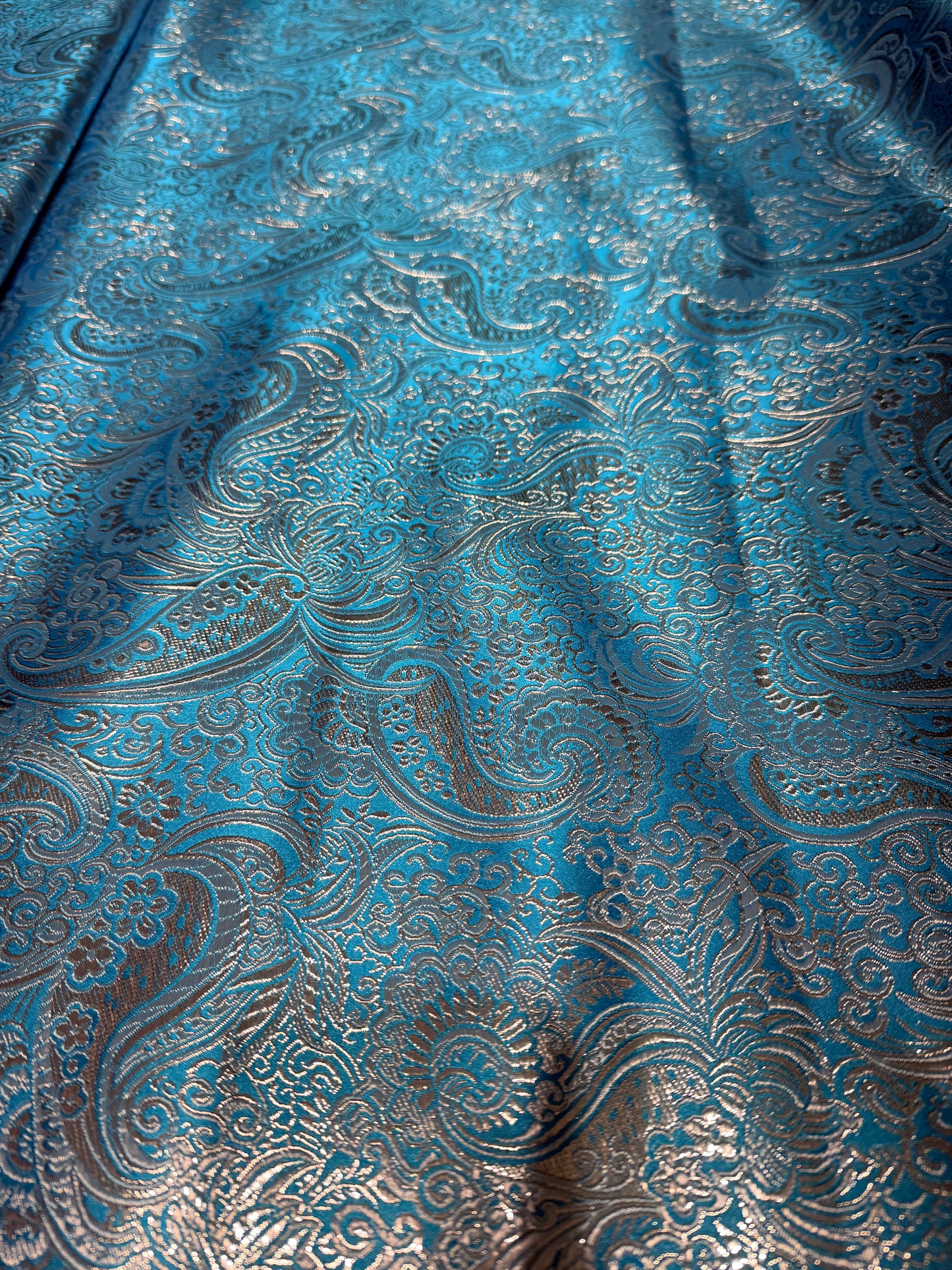 Damask Fabric with Lurex Effect 50*70