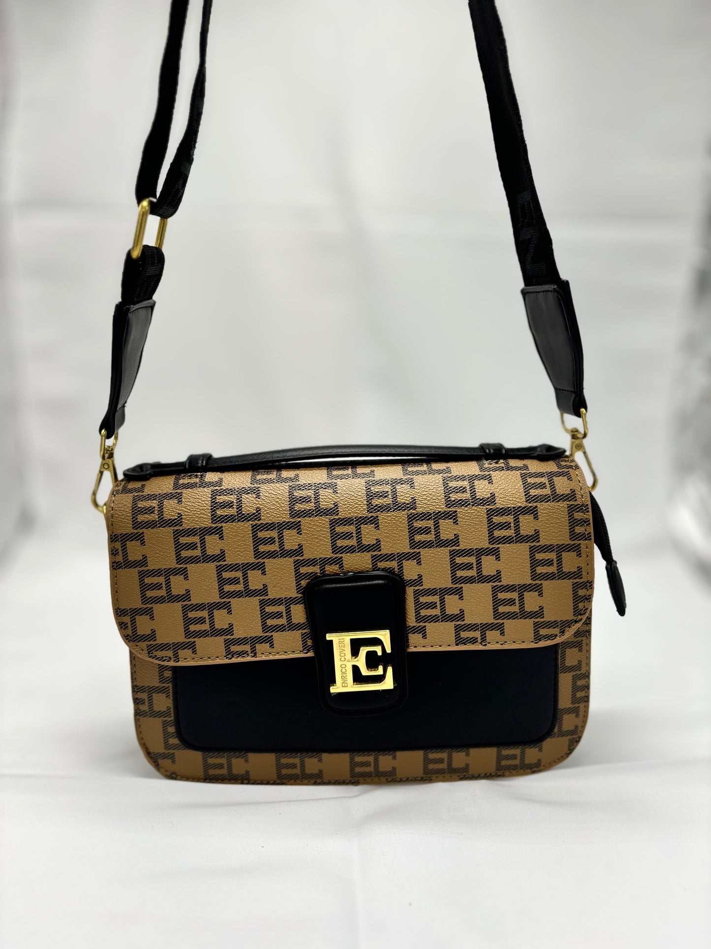 Enrico Coveri Handbag Fabric and Eco-leather