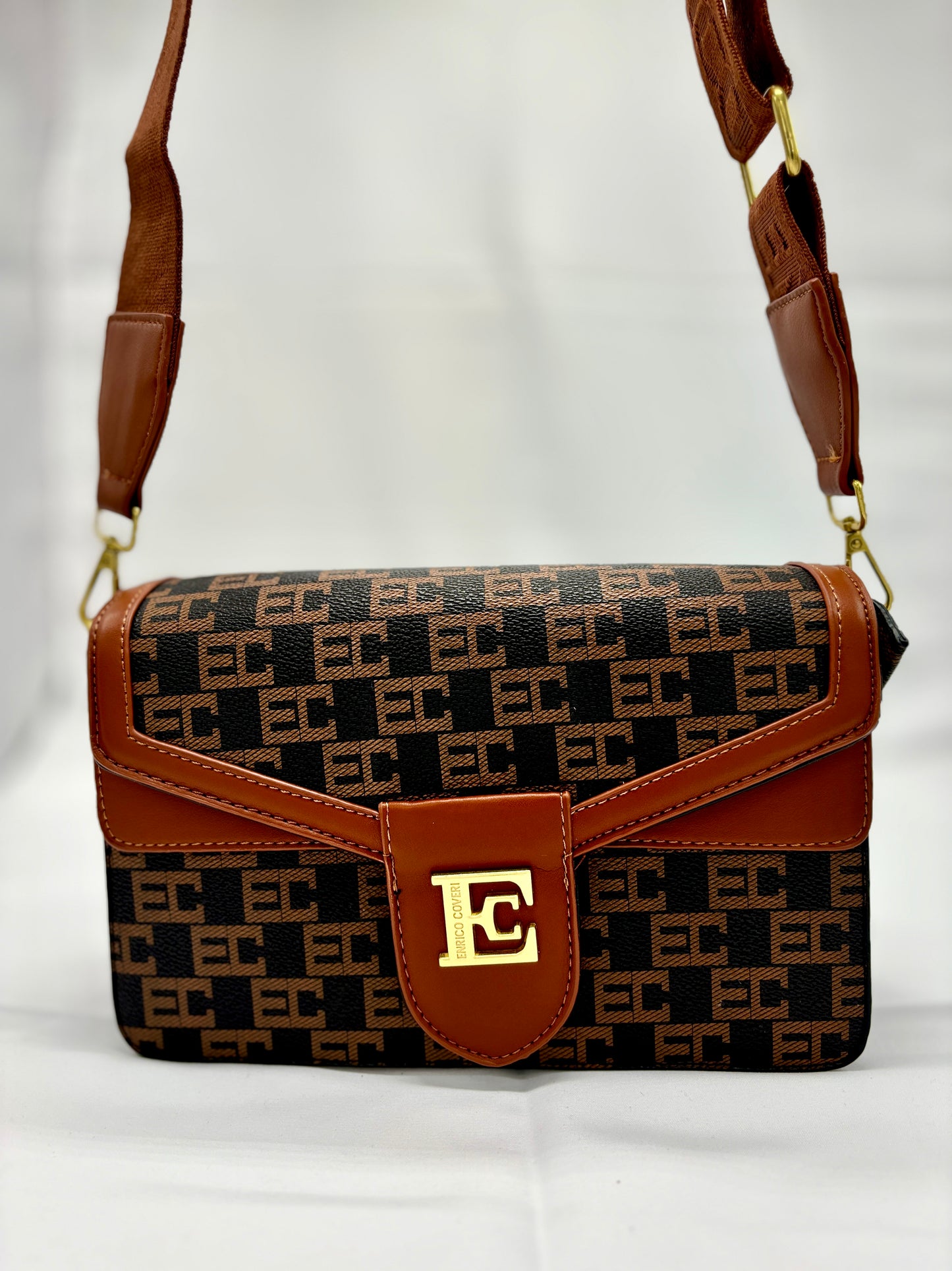 Enrico Coveri Handbag Fabric and Eco-leather