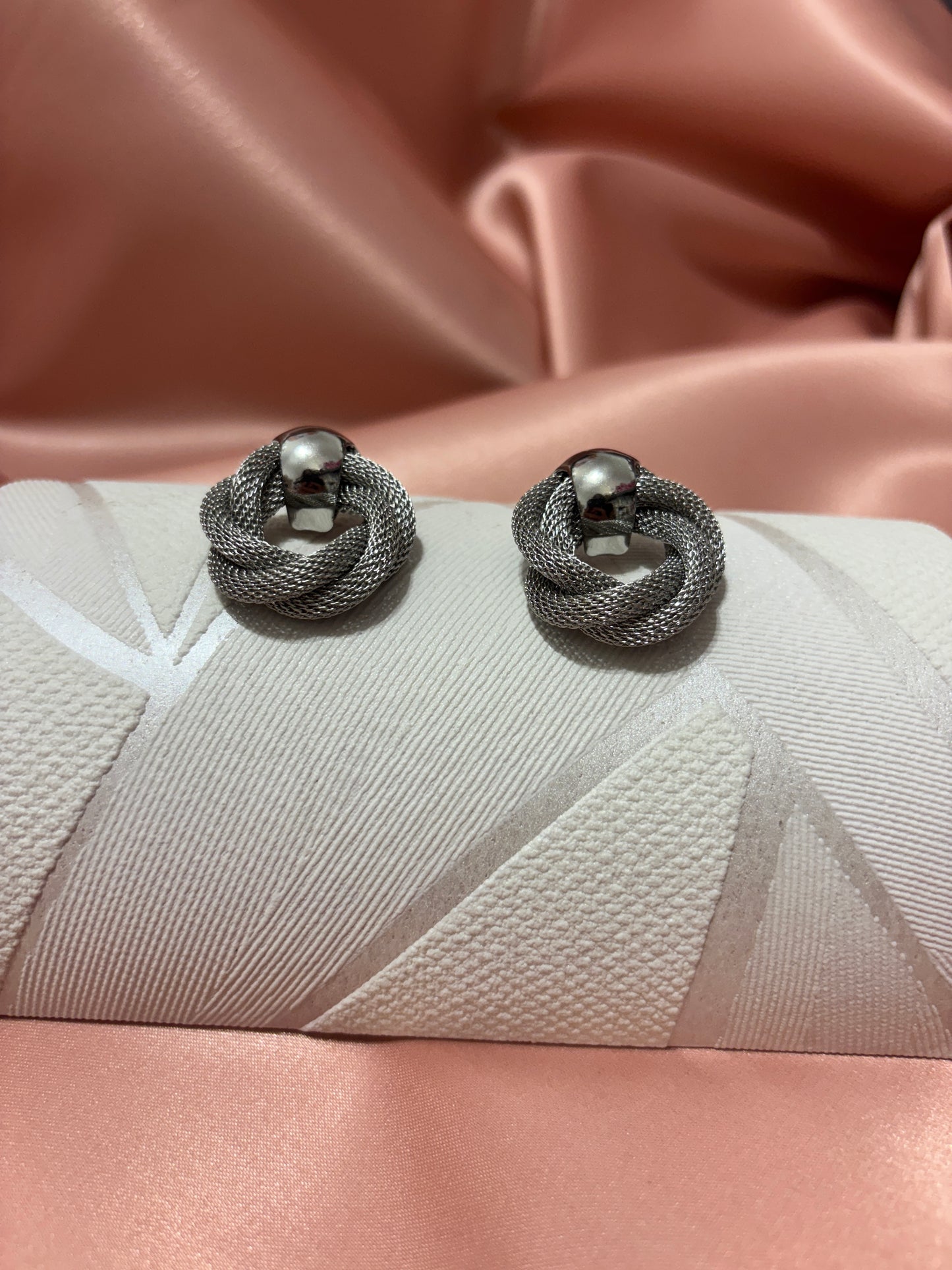 Steel Braided Earrings