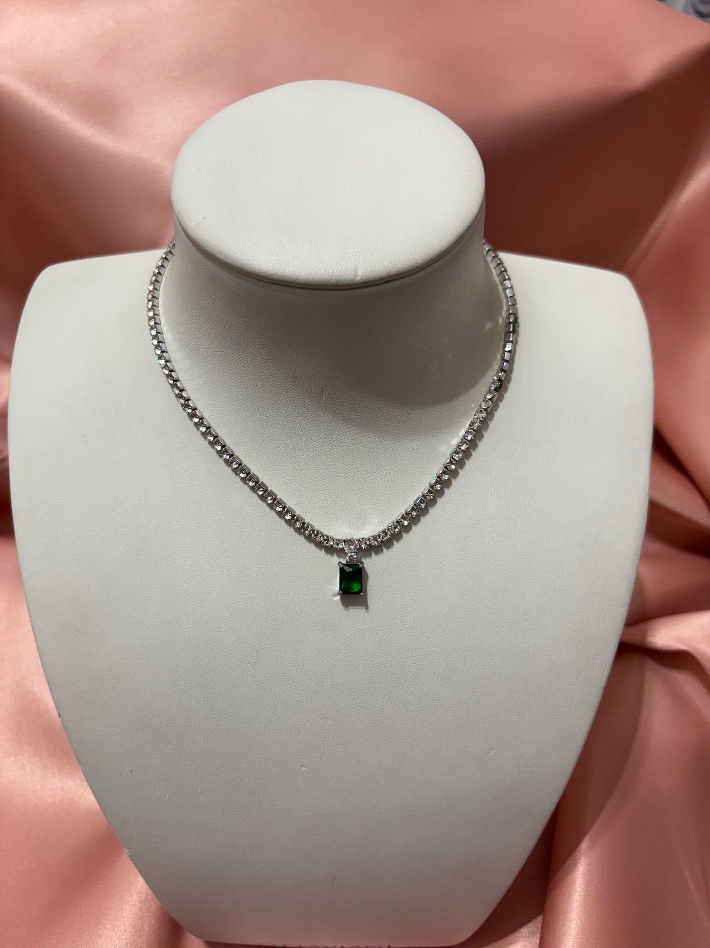 Necklace with light point