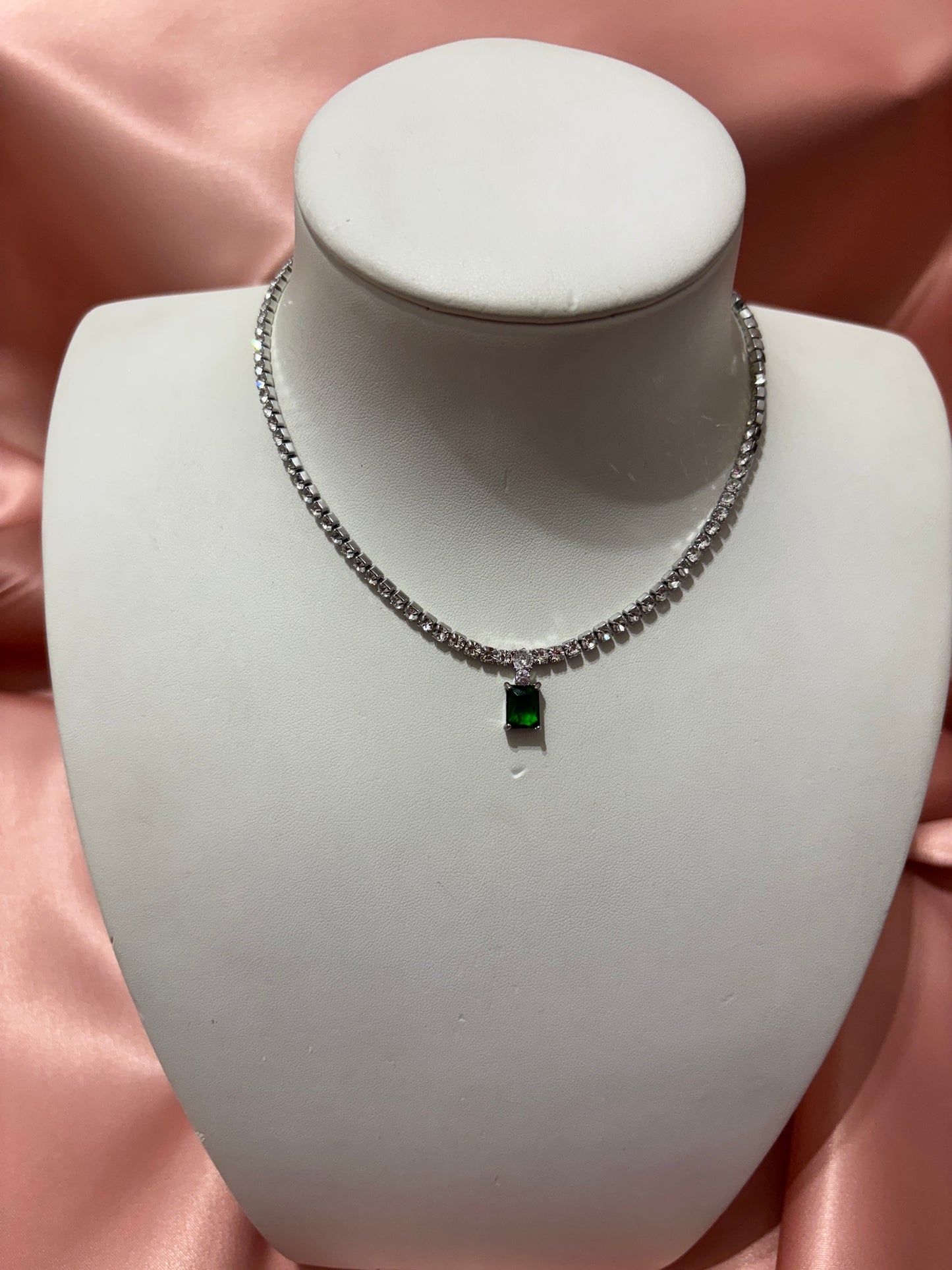Necklace with light point