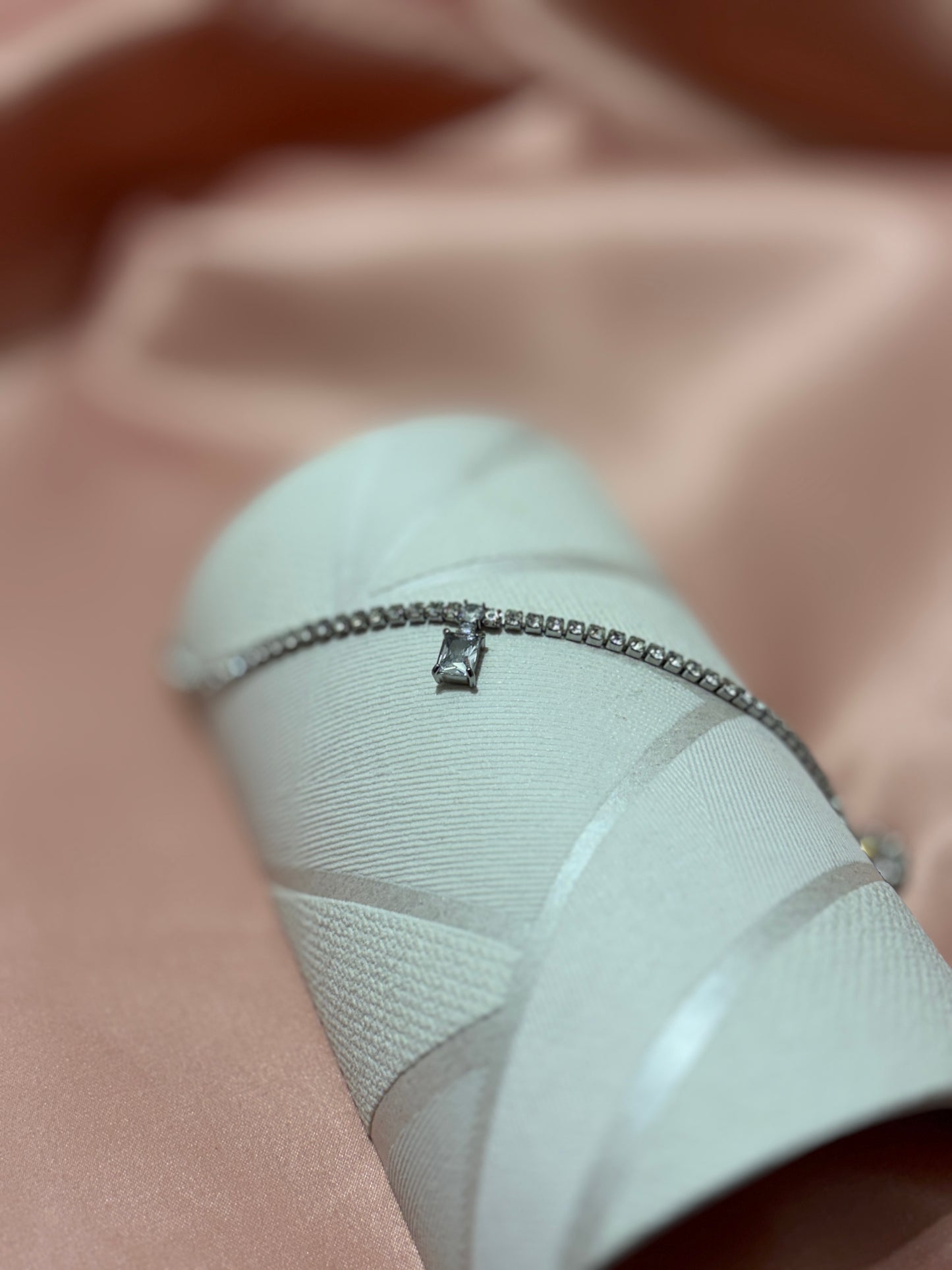 Necklace with light point