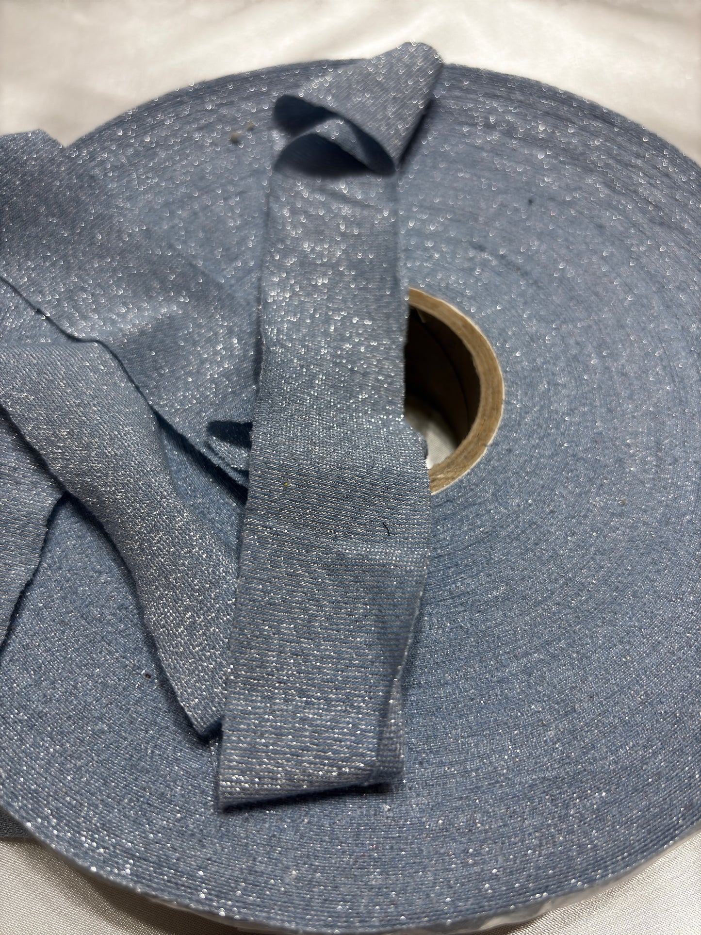 Light Blue Lurex Pizza Ribbon 470 gr.