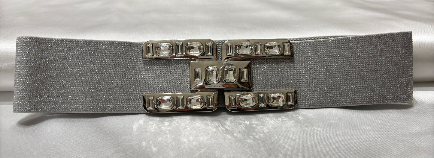 Elastic belt with jewel