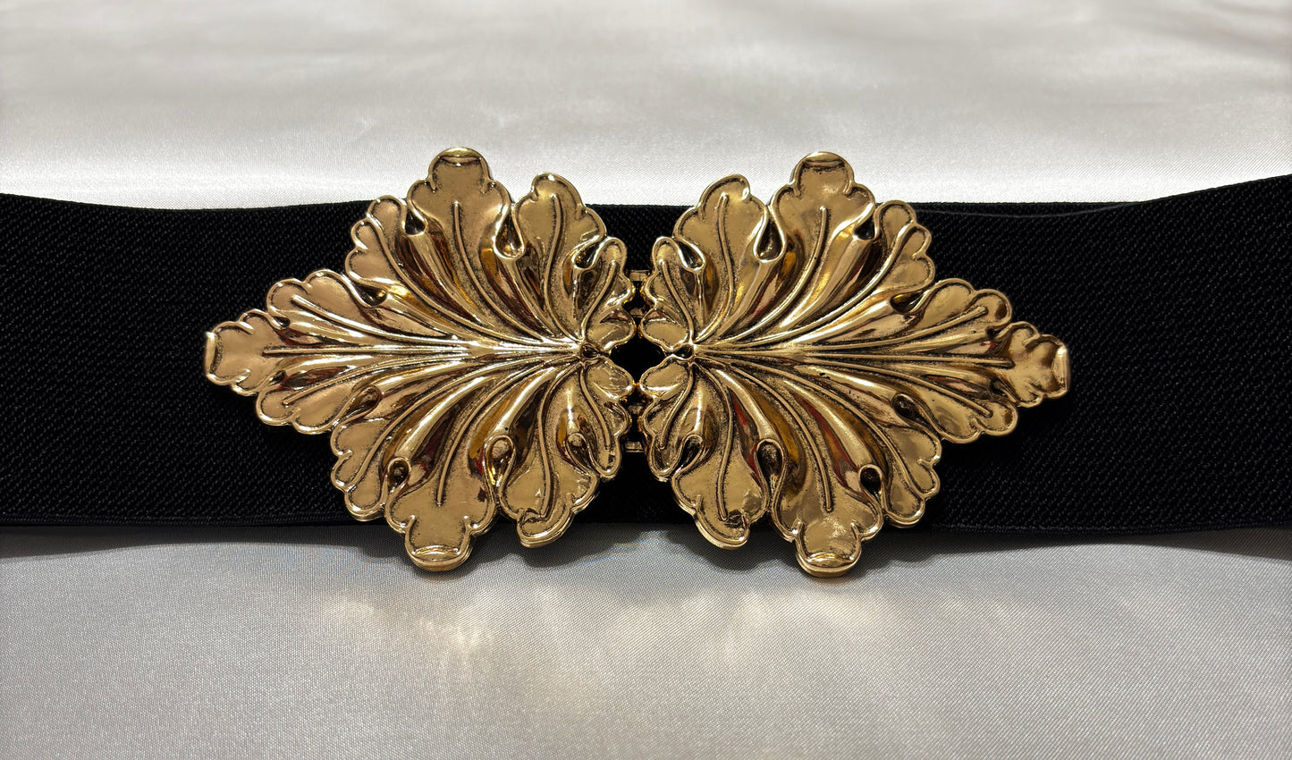 Elastic belt with steel leaf