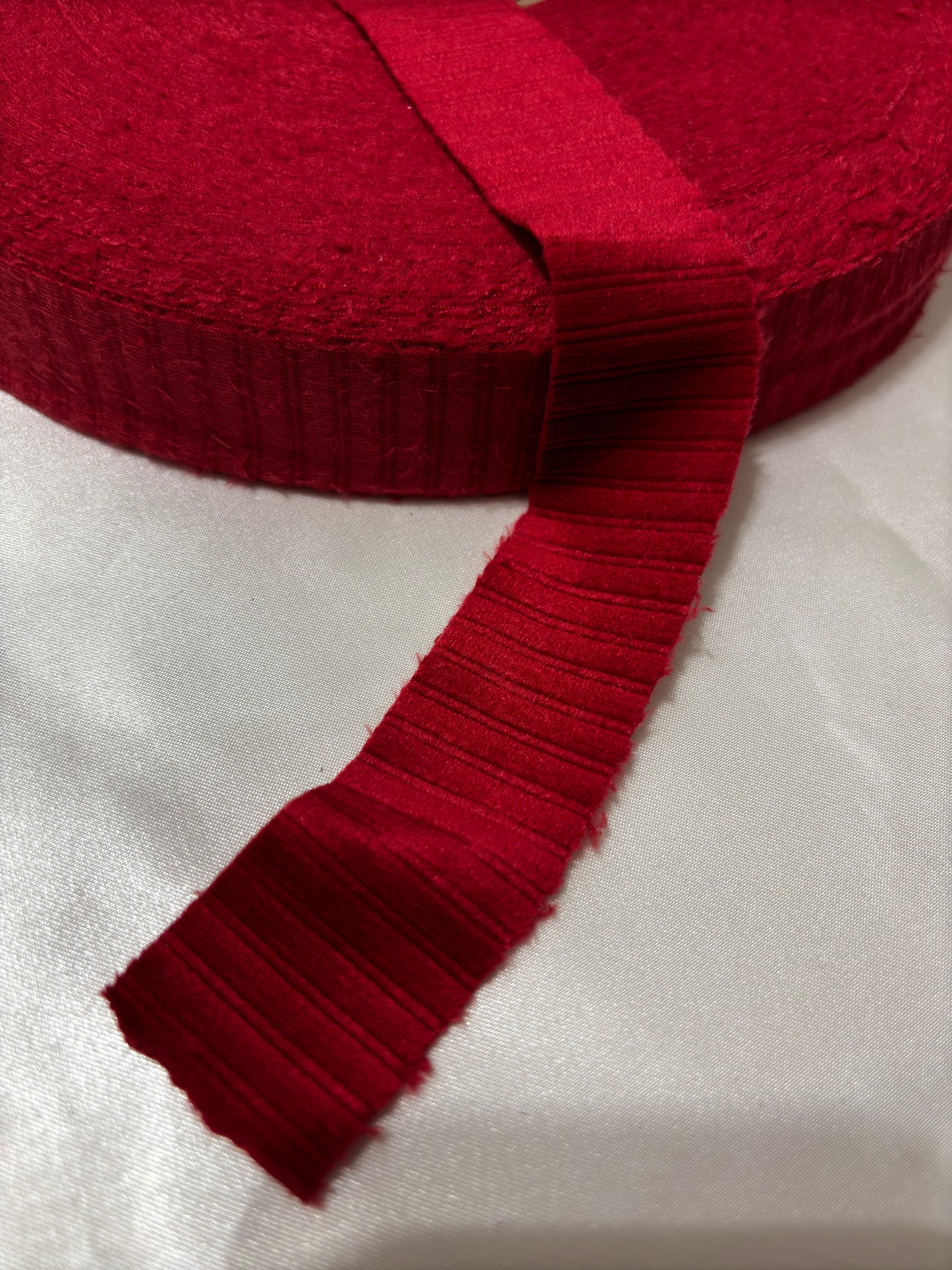Red Corduroy Ribbon 350 Grams