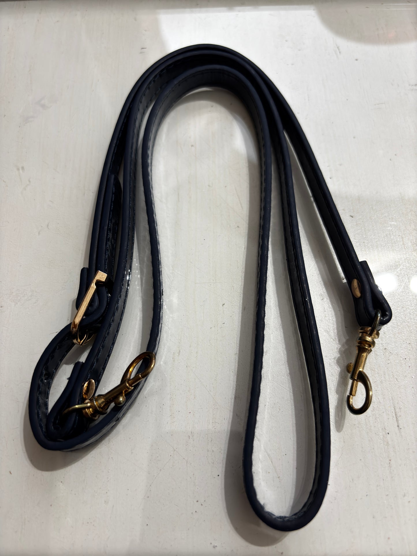 Faux Leather Shoulder Strap