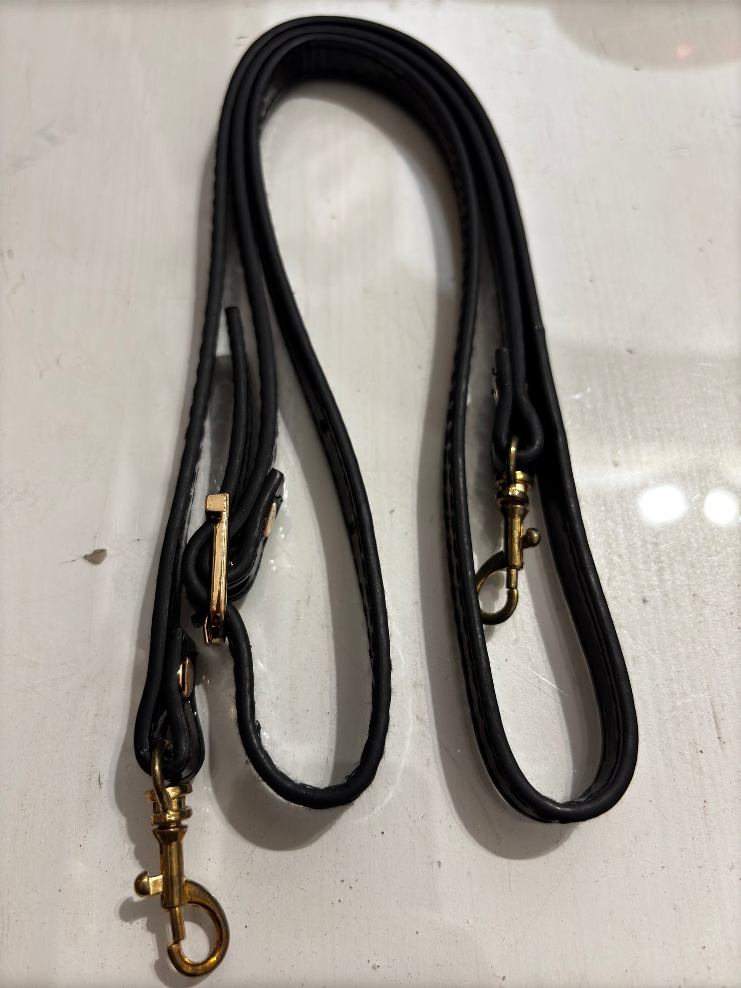 Faux Leather Shoulder Strap