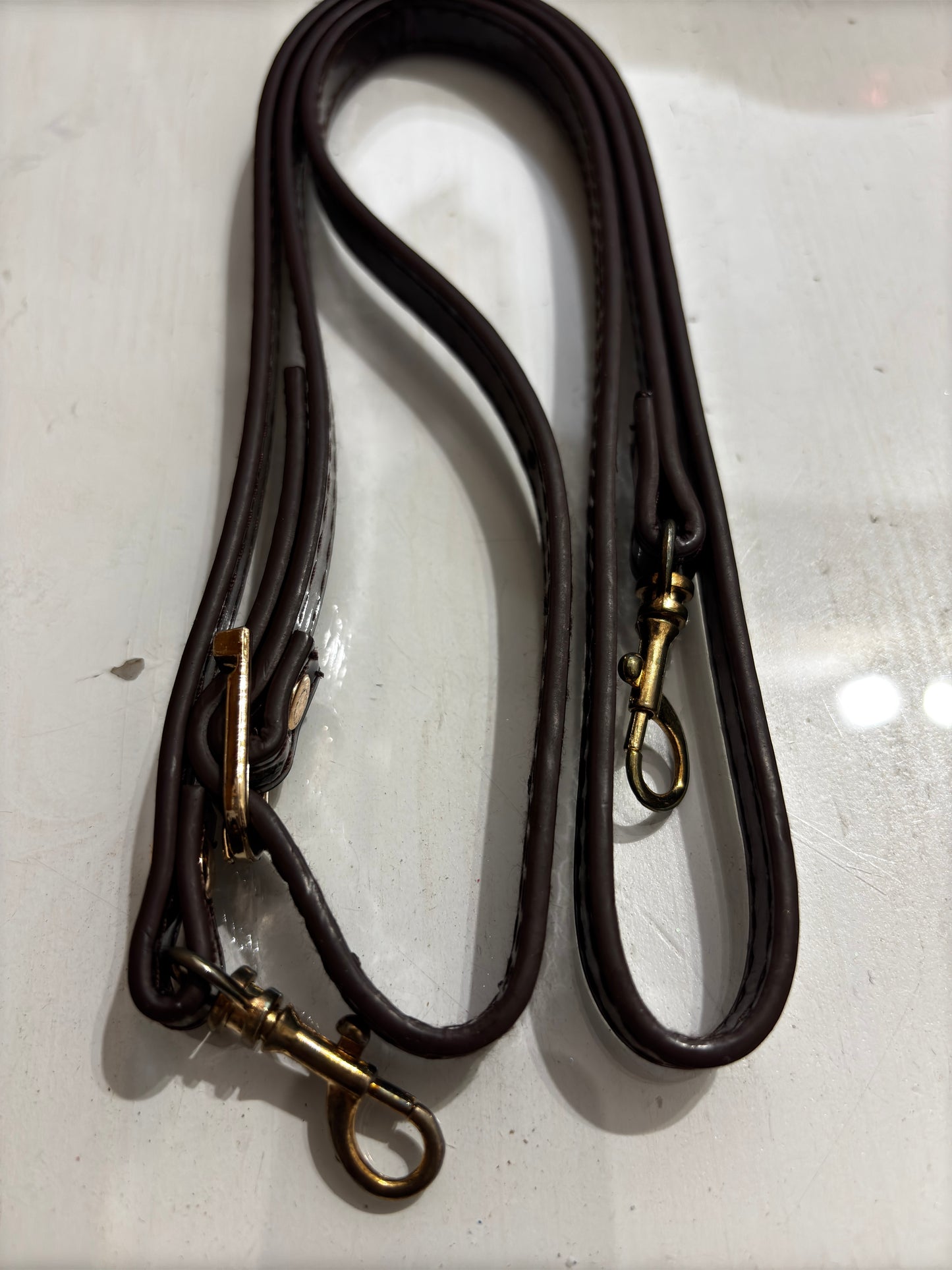 Faux Leather Shoulder Strap