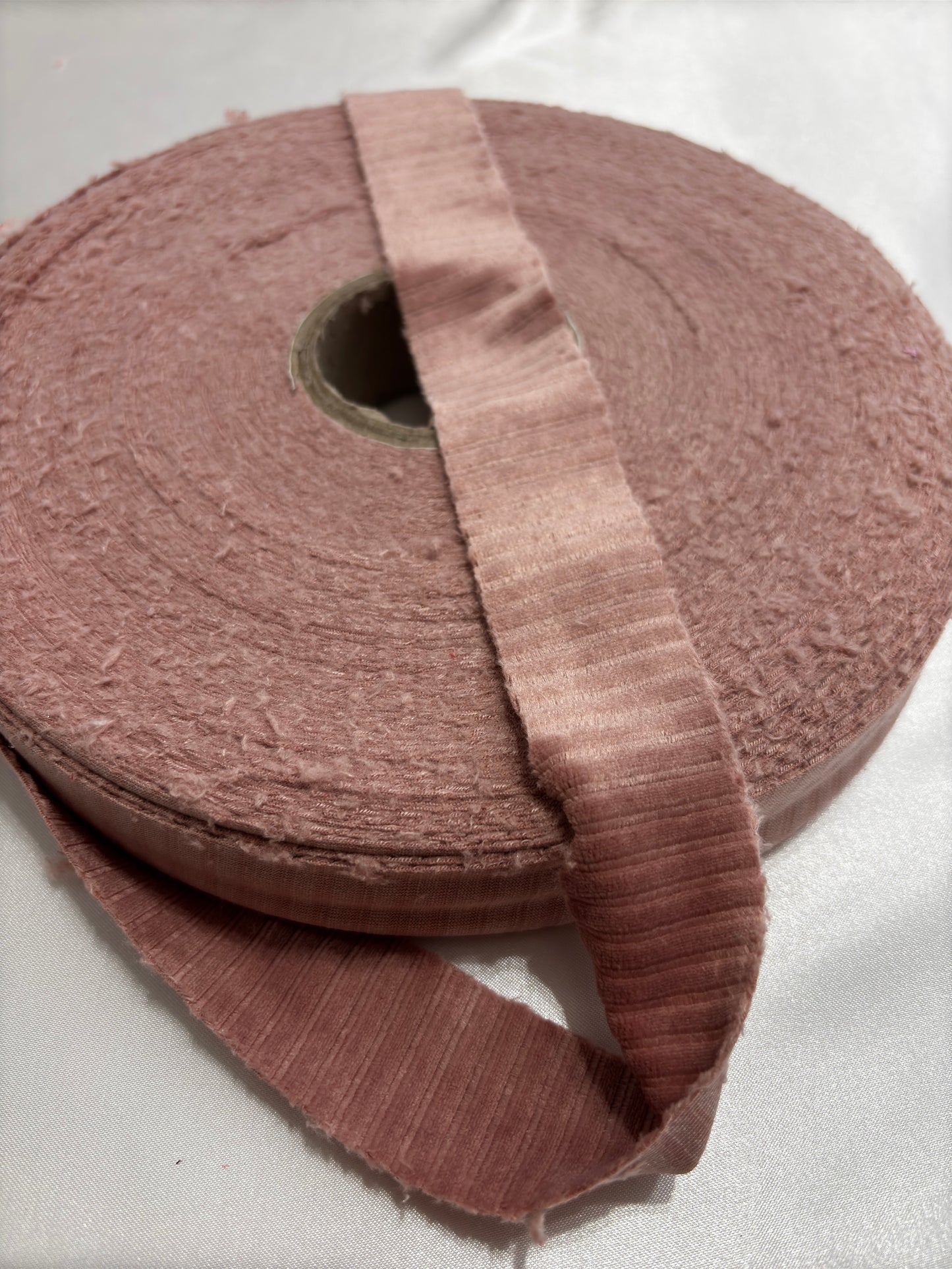 Antique Pink Corduroy Ribbon 390 Grams