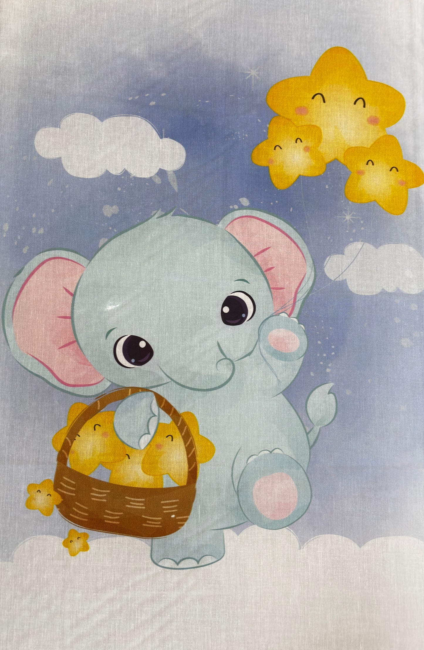 Cotton Elephant Panel