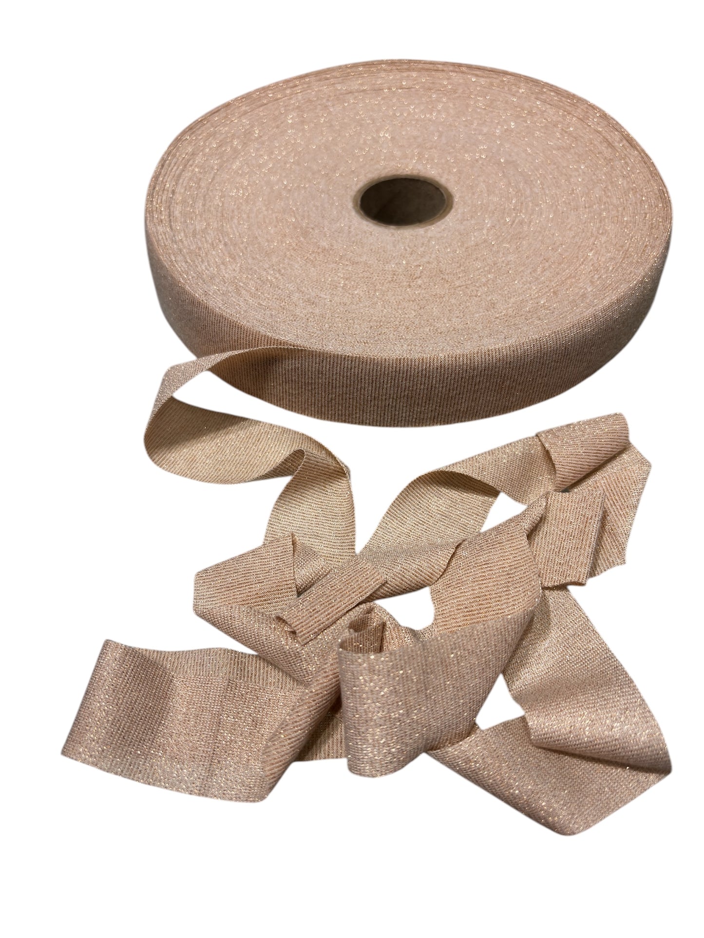 Beige Lurex Ribbon 360 Grams