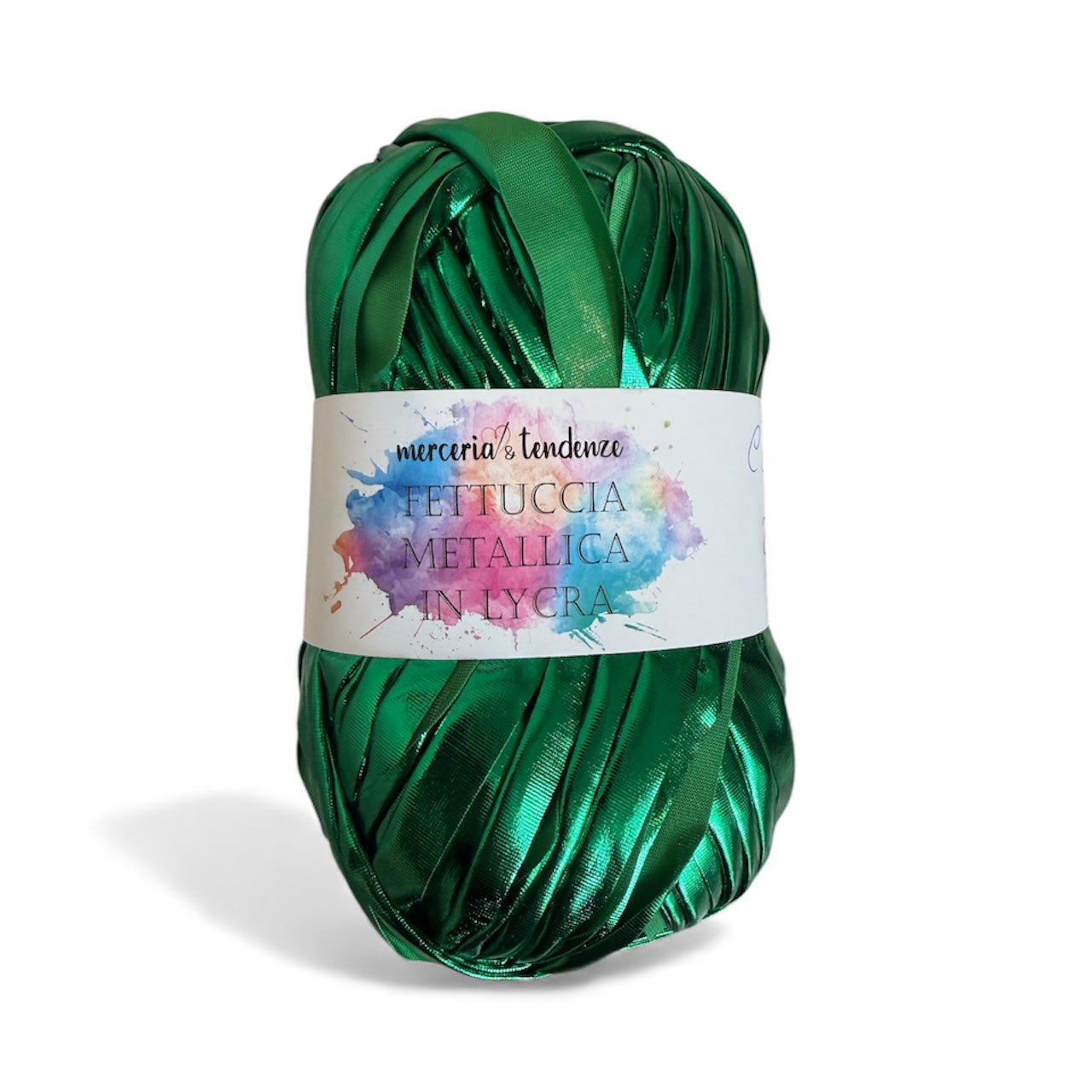 Fettuccia Metallica in Lycra Gomitolo da 100g lunga 45 metri