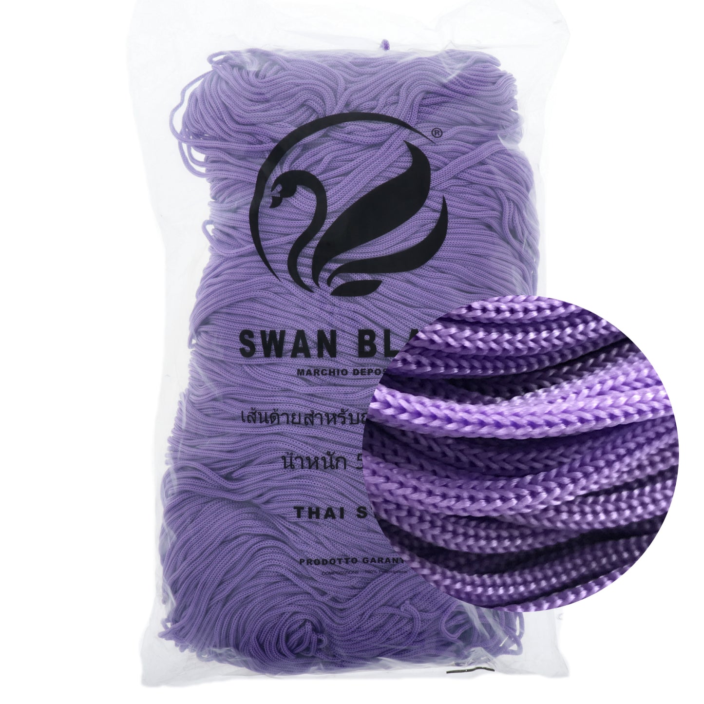 Swan Black 500g 2mm cord