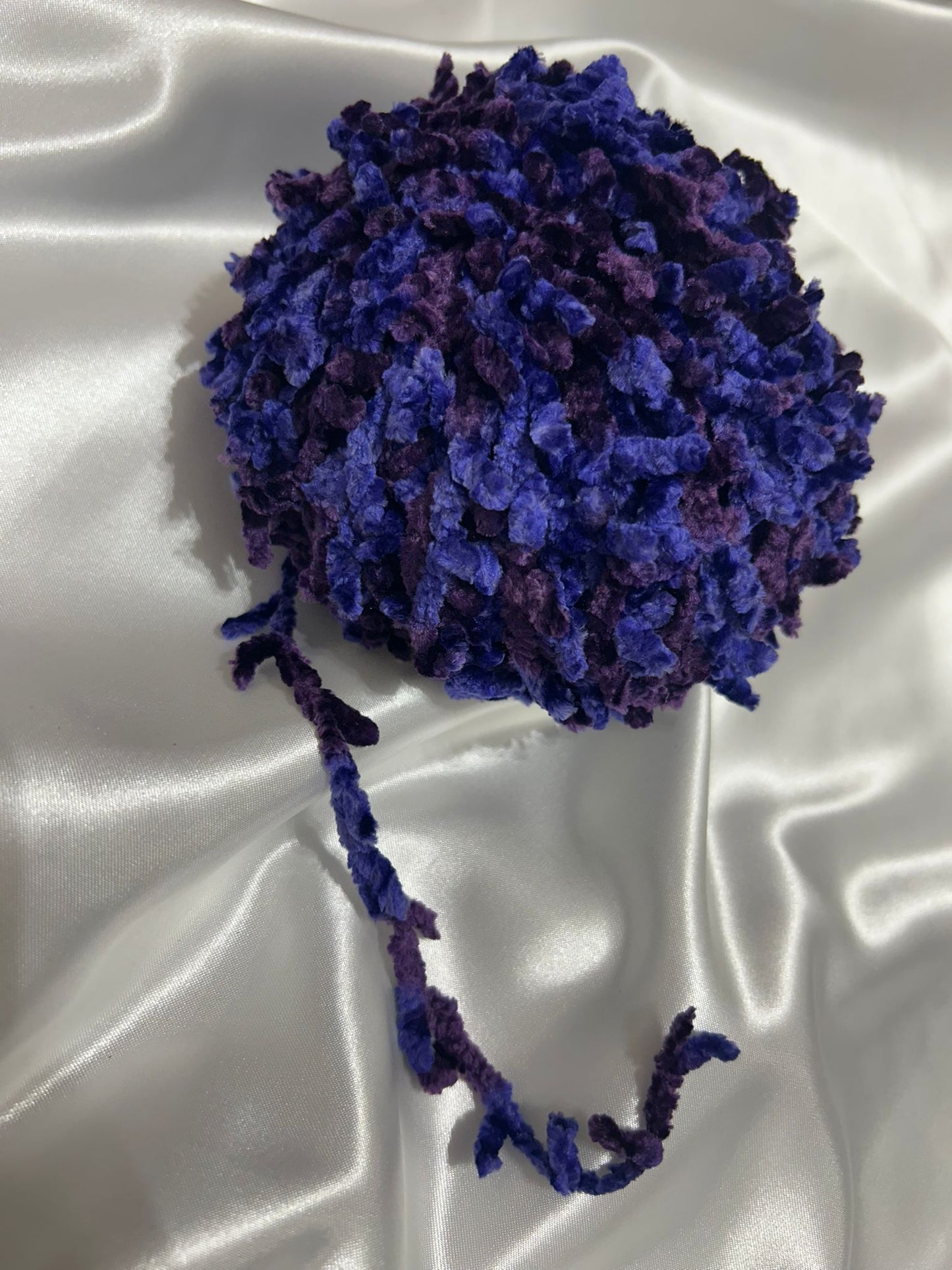 Velvet effect fashion wool