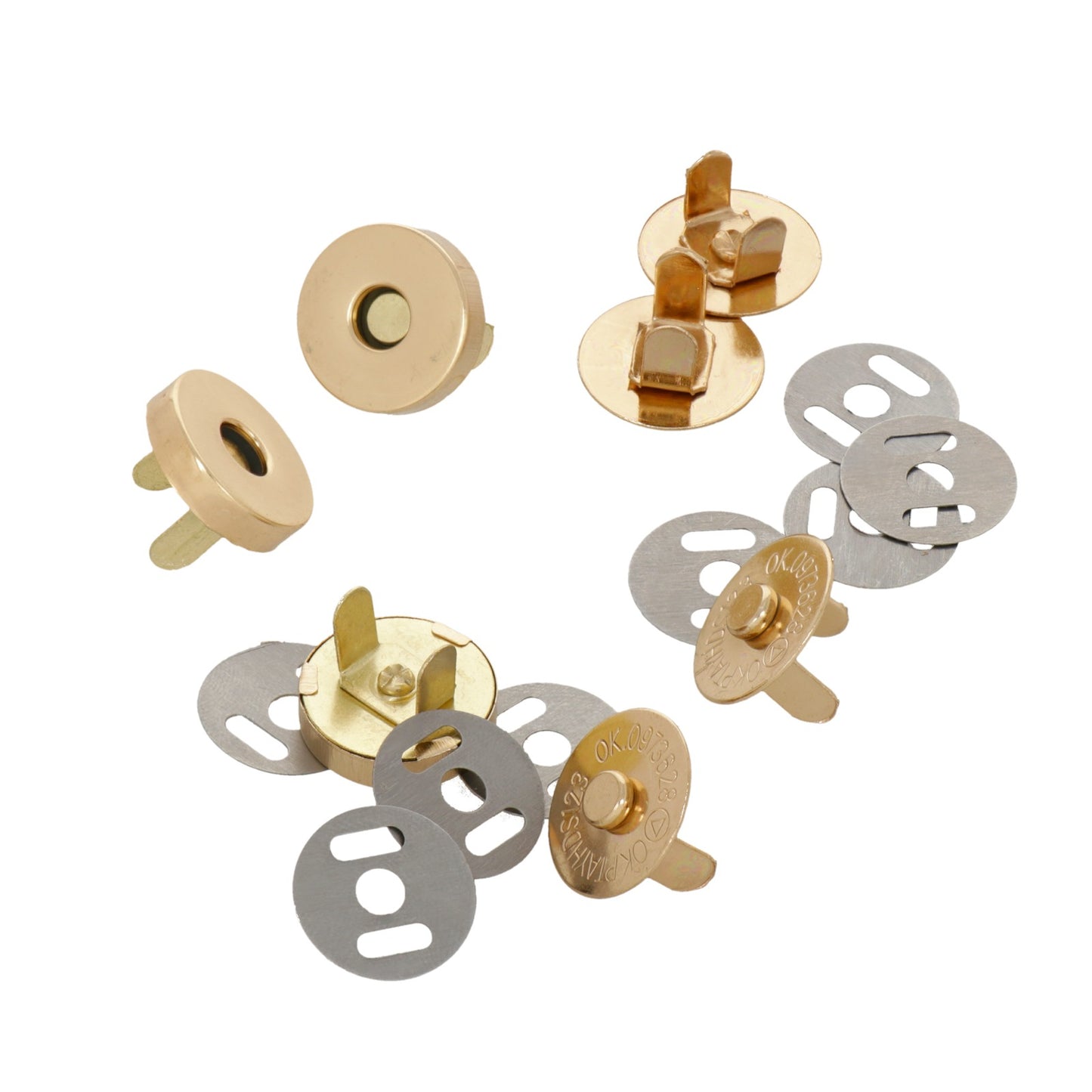 Magnetic Bag Clasp Gold 18mm 2pcs.