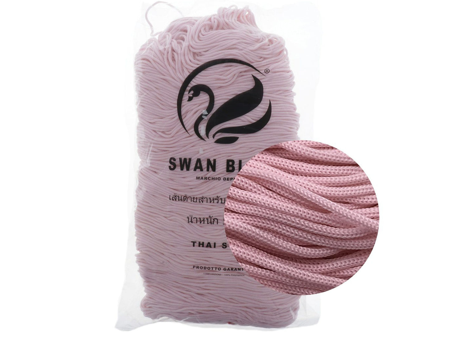 Cordino Swan Black 500g da 2mm