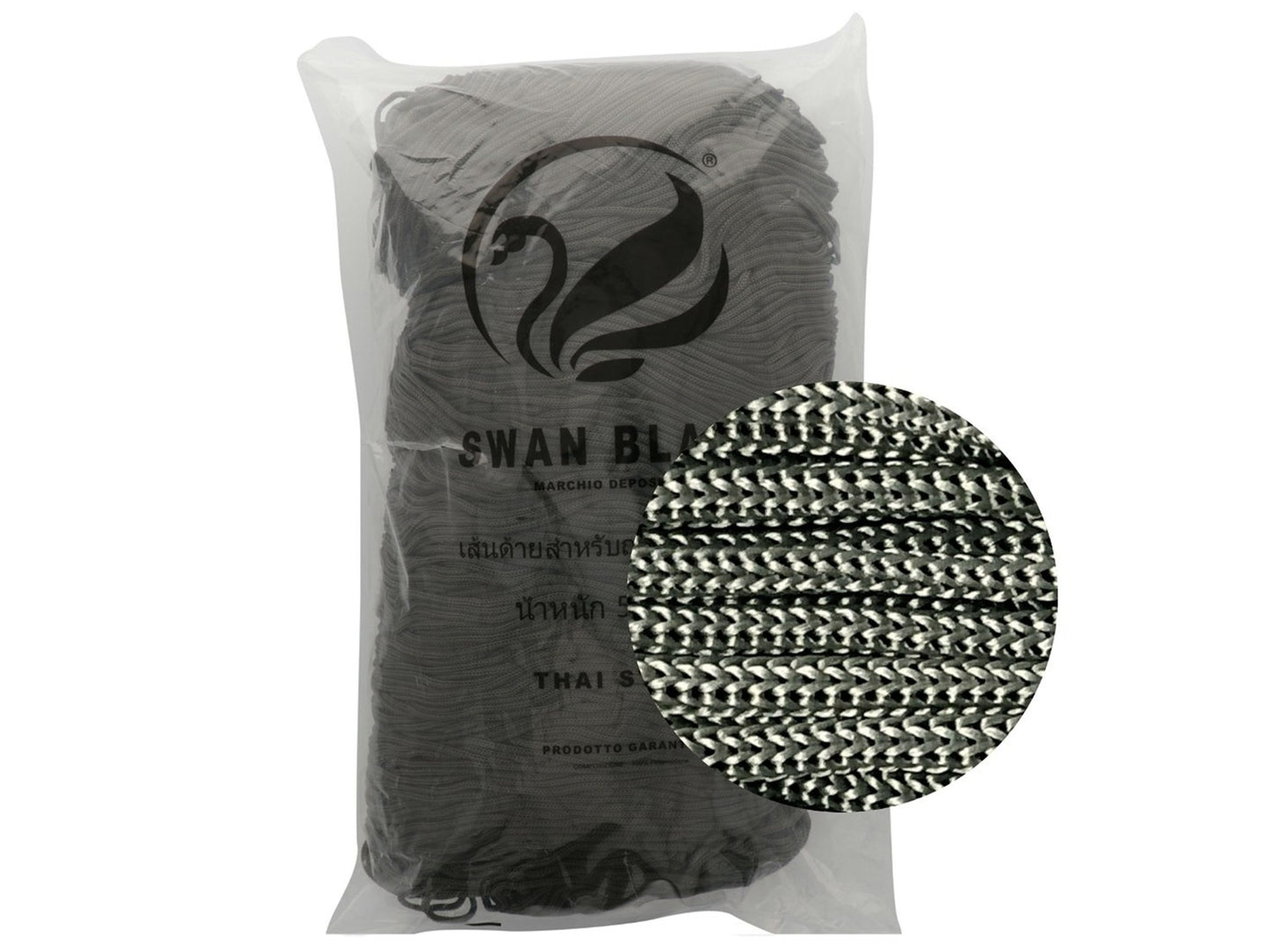 Cordino Swan Black 500g da 2mm