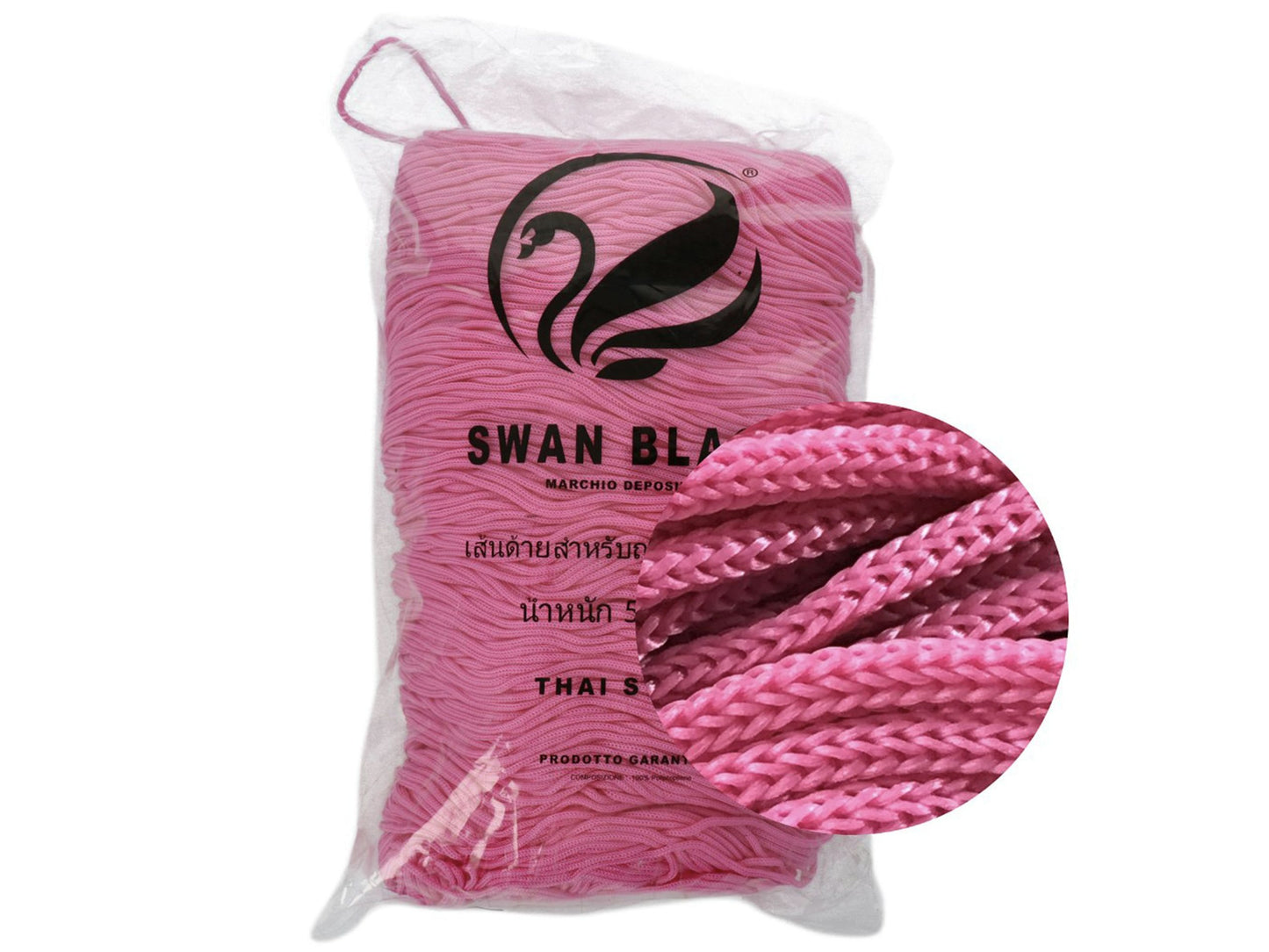 Cordino Swan Black 500g da 2mm