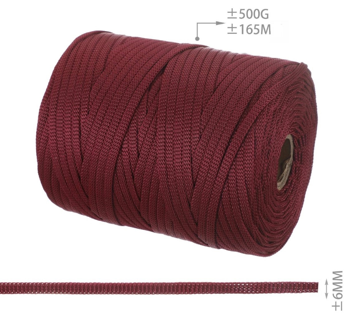 FETTUCCIA PIATTA PER BORSE 6mm