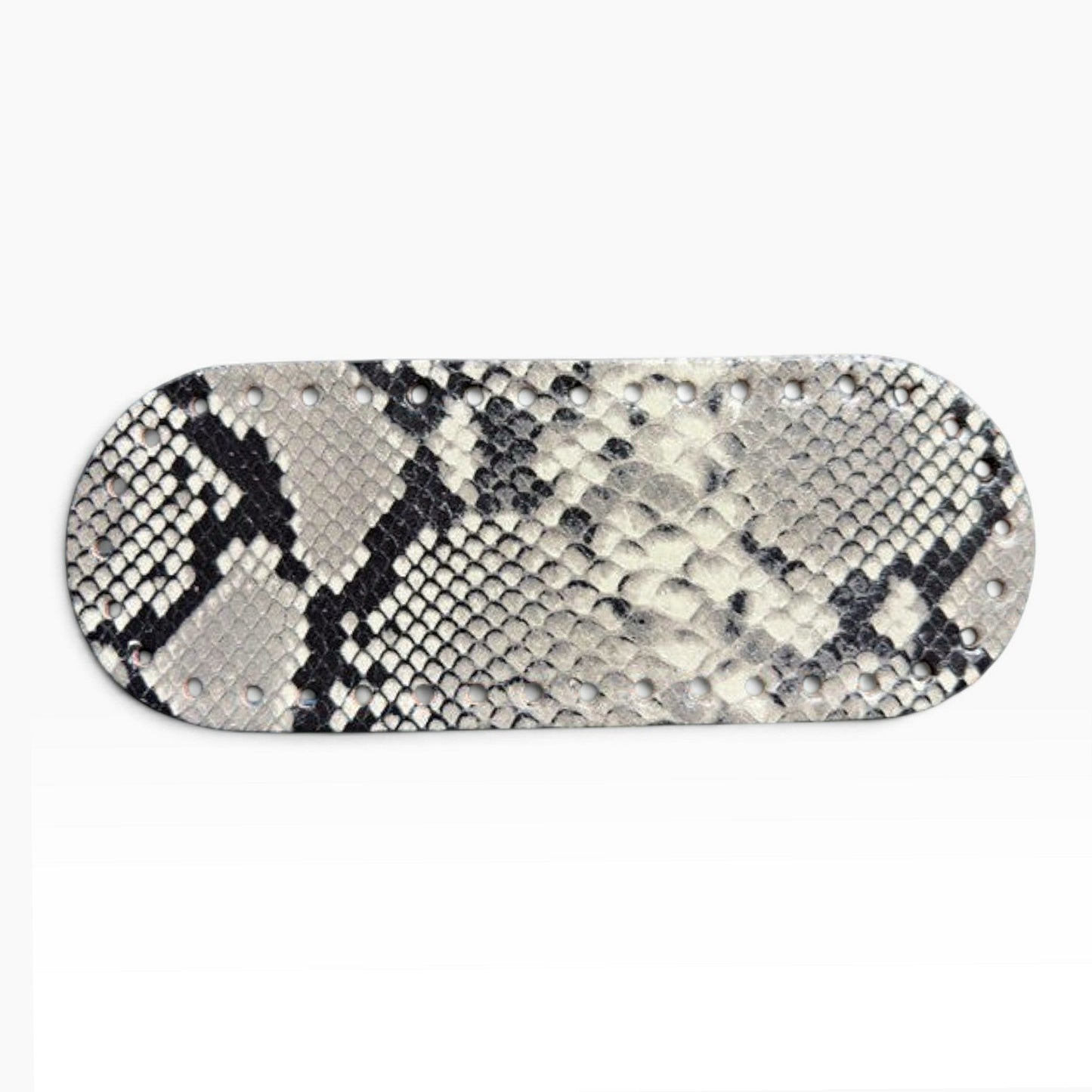 Fondo ovale preforato per borse 22x8 cm effetto cocco, pitonate, animalier e fantasie decorative
