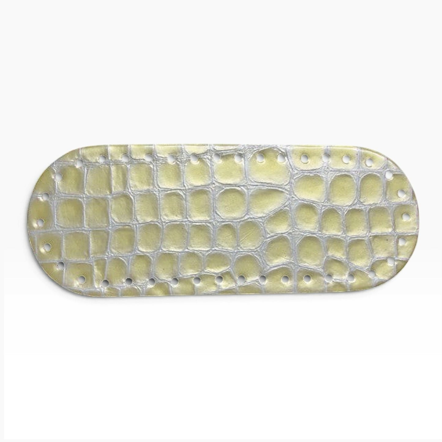 Fondo ovale preforato per borse 22x8 cm effetto cocco, pitonate, animalier e fantasie decorative