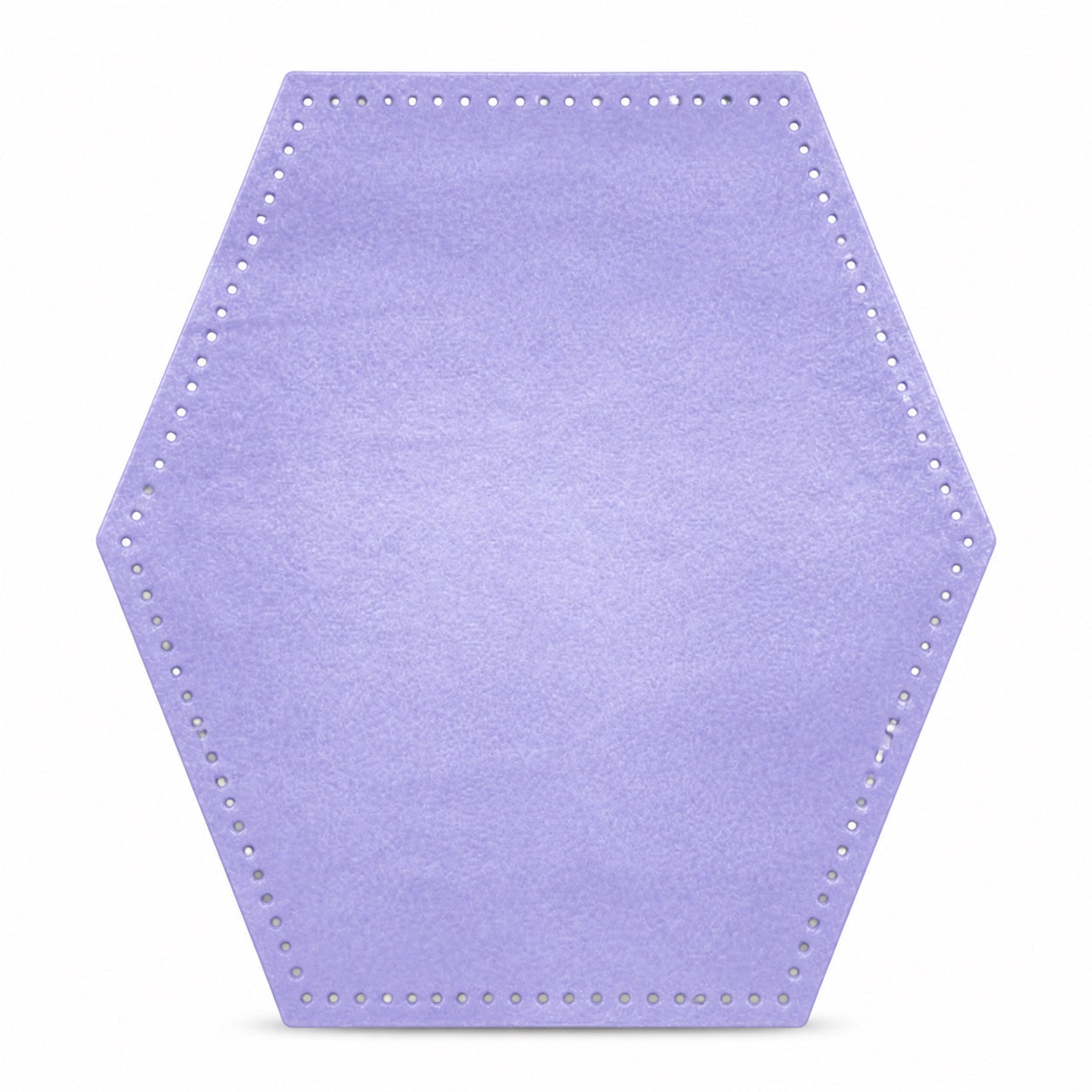 Pannello Esagonale in Vera Pelle Preforato per Borse Handmade 29cmx26cm
