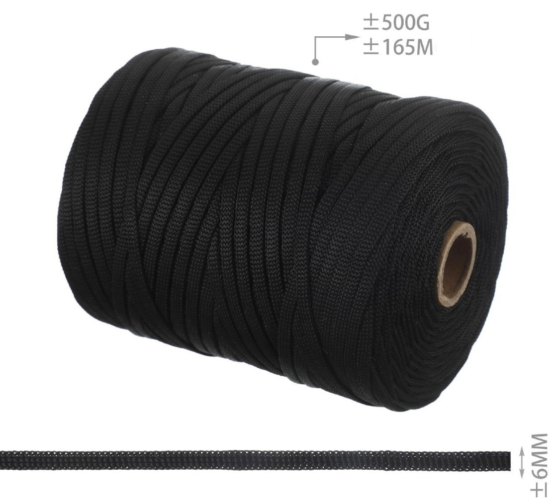 FETTUCCIA PIATTA PER BORSE 6mm