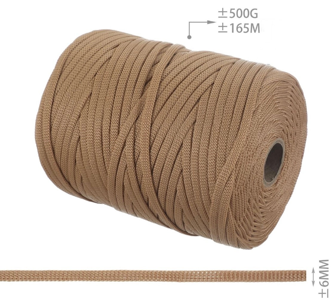 FETTUCCIA PIATTA PER BORSE 6mm