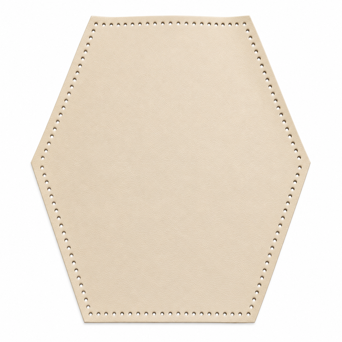 Pannello Esagonale 40 cm Preforato per Borse in Similpelle