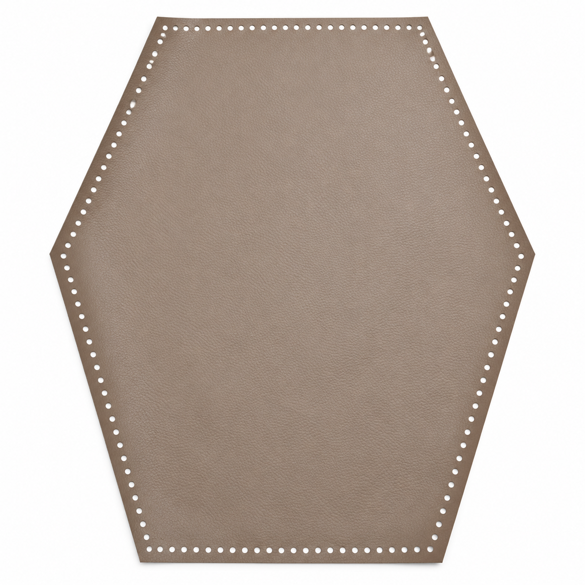 Pannello Esagonale 40 cm Preforato per Borse in Similpelle
