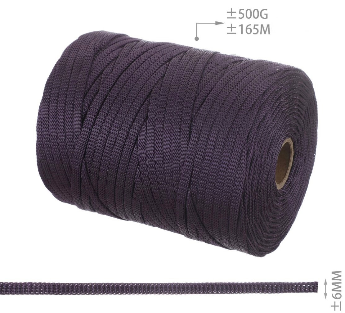 FETTUCCIA PIATTA PER BORSE 6mm