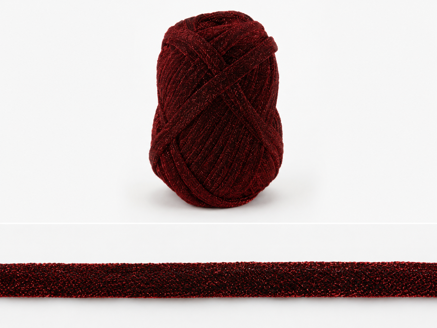 Fettuccia Chiusa Brillante 100g – Filato Glitter per Borse, Pochette e Accessori Handmade