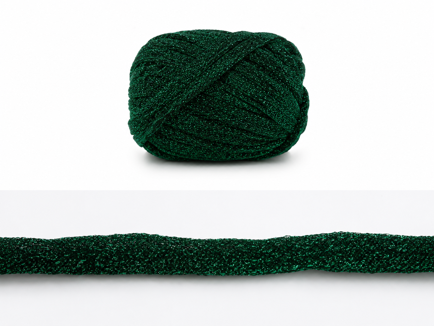 Fettuccia Chiusa Brillante 100g – Filato Glitter per Borse, Pochette e Accessori Handmade