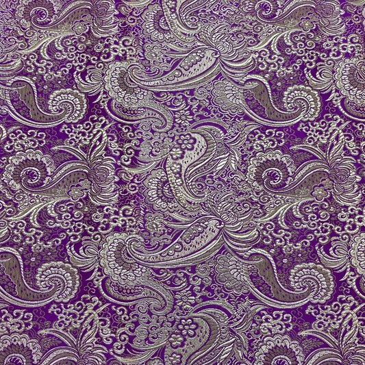 Damask Fabric with Lurex Effect 50*70