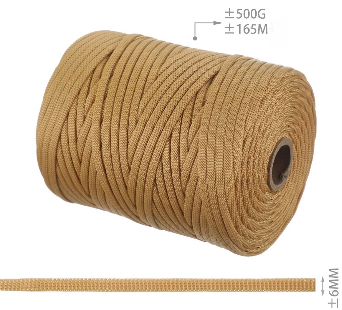 FETTUCCIA PIATTA PER BORSE 6mm