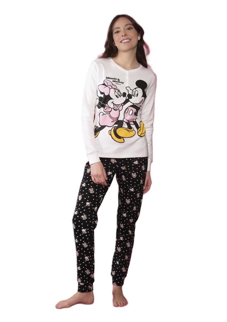 Pigiama Donna Minnie e Topolino Interlock