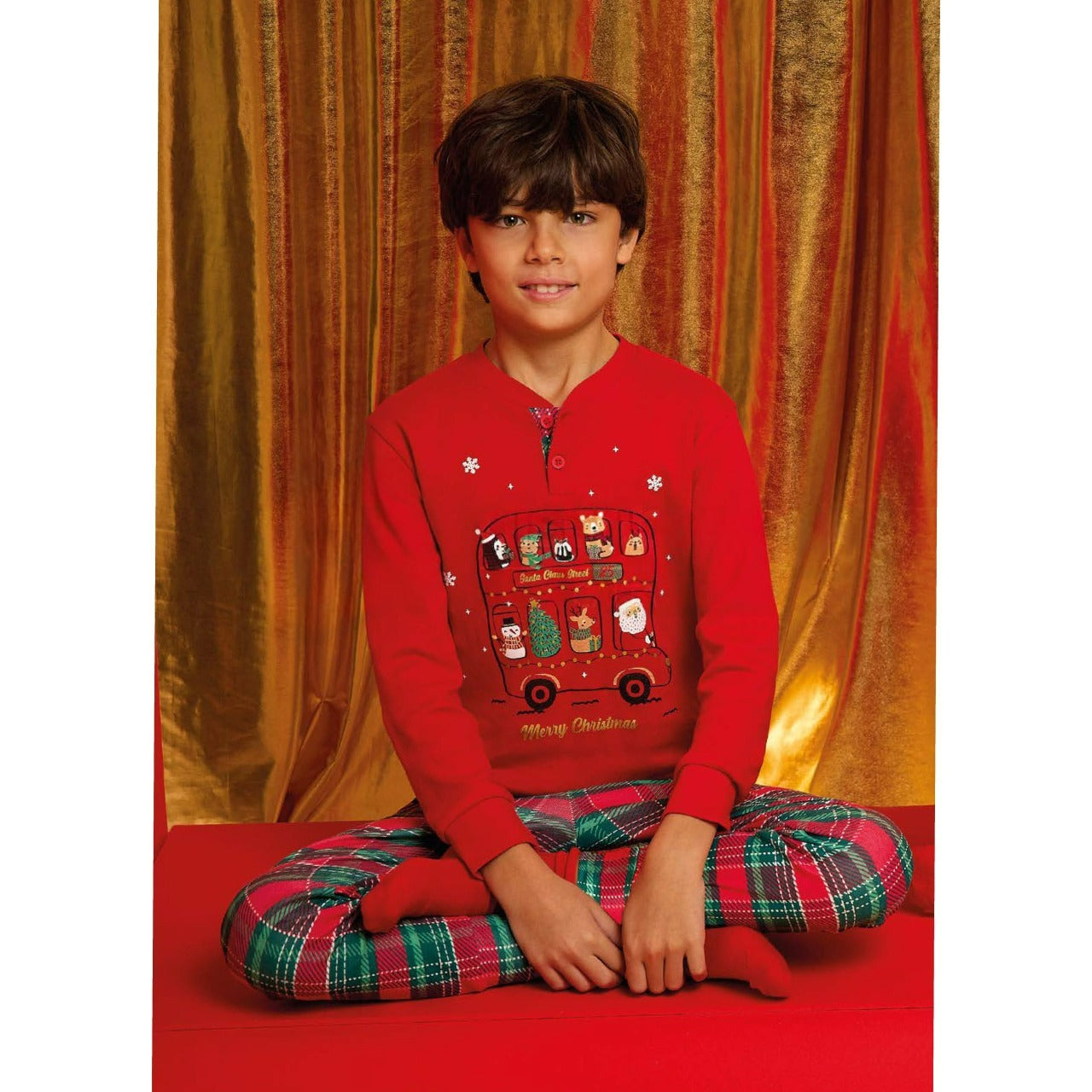 IL GRANCHIO PIGIAMA BIMBO NATALIZIO CALDO COTONE GP4142