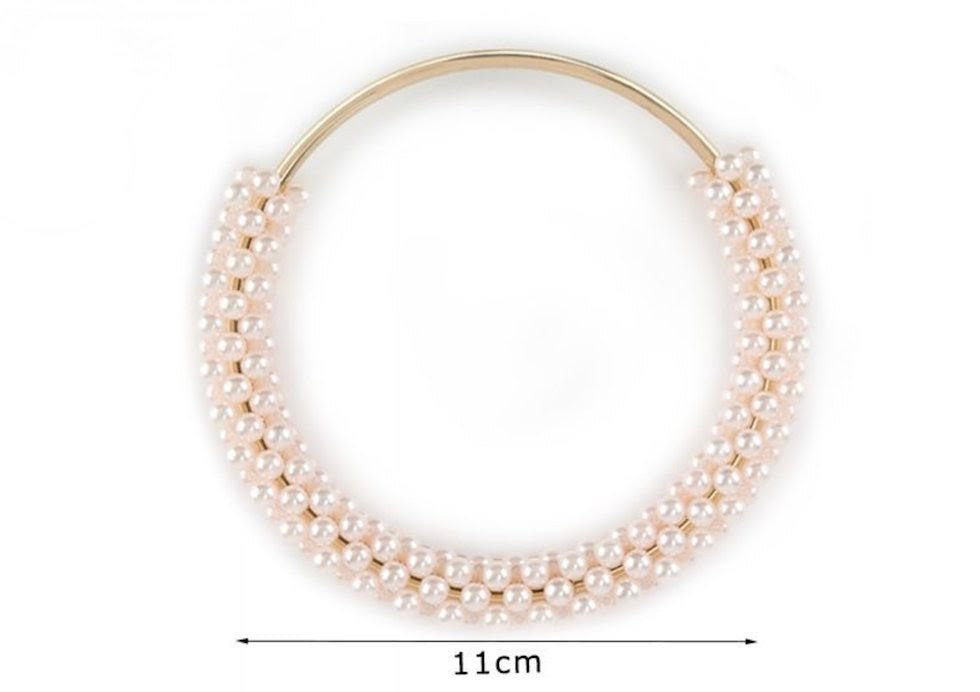 MANICO PER BORSA CON PERLE SINTETICHE 11X12