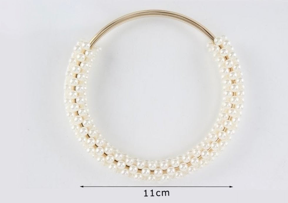 MANICO PER BORSA CON PERLE SINTETICHE 11X12