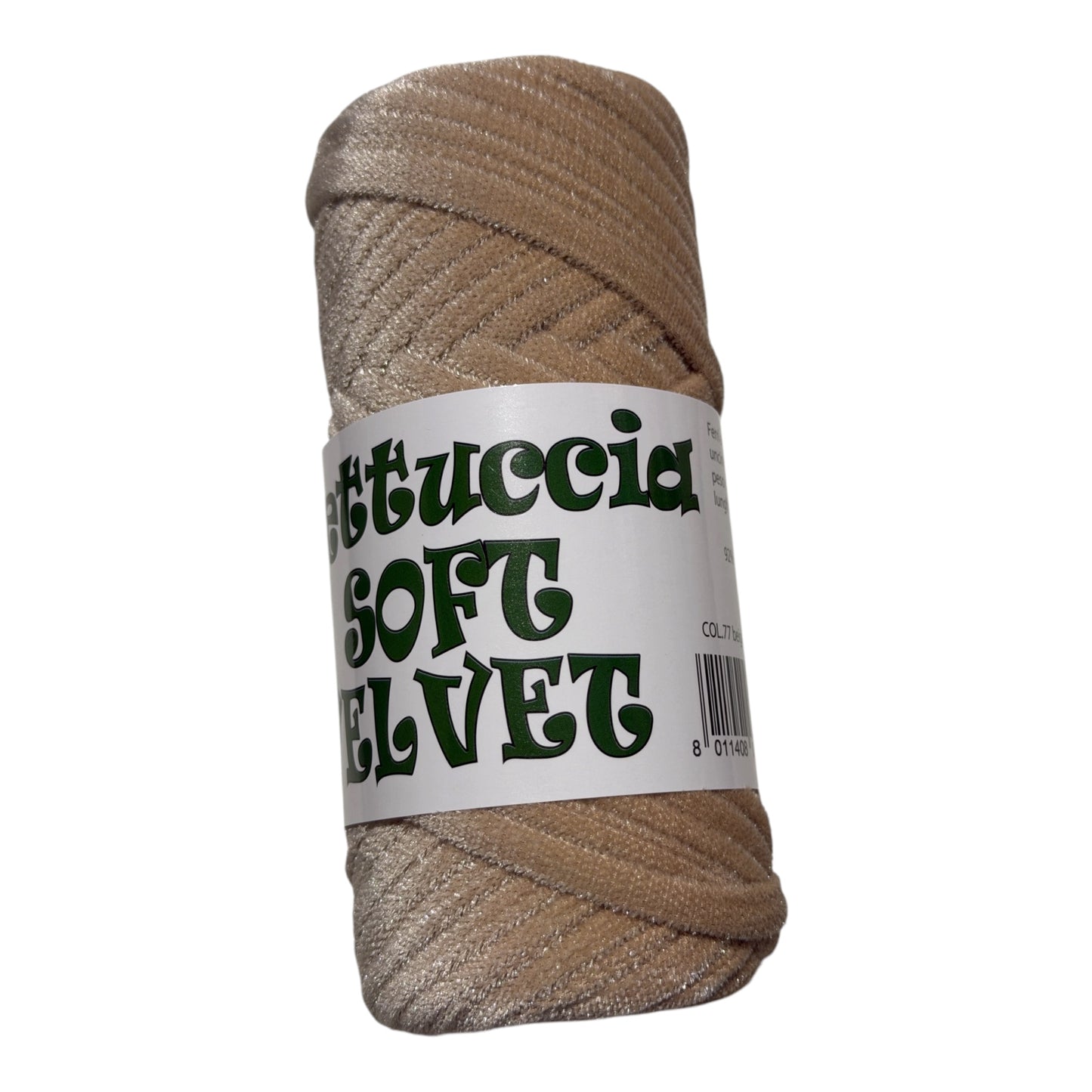 Fettuccia Soft Velvet – Fettuccia Effetto Velluto per Borse e Accessori Uncinetto  92% Poliestere – 8% Elastan | 200g – 42m circa | Ferri 7-9 / Uncinetto 10-12
